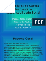 Estratégias de Gestão Ambiental e Responsabilidade Social