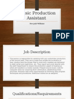 music production assistant ppt