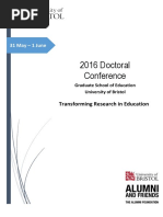 Download 2016 Doctoral Conference Graduate School of Education University of Bristol by MF Mike SN313289842 doc pdf