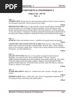 Civil Vi Environmental Engineering I (10cv61) Notes