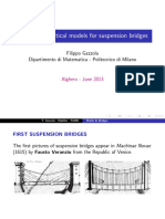 New Mathematical Models for Suspension Bridges - Gazzola (Alghero, 2013)
