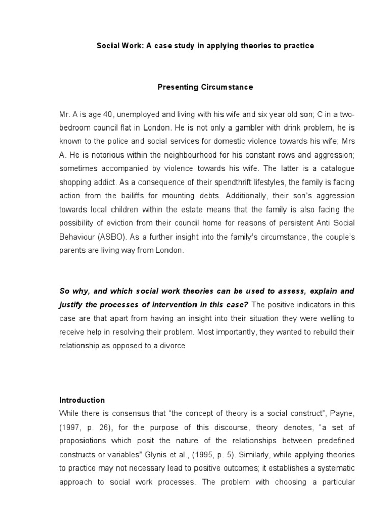 social studies case study examples