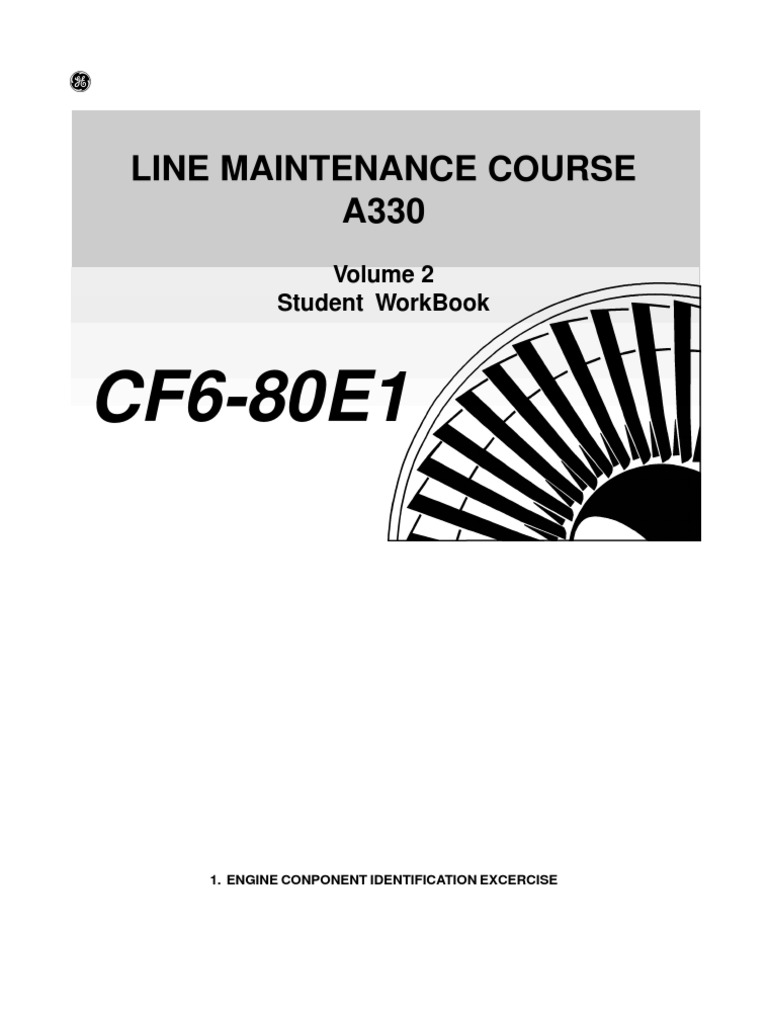 CF6-80E1 Engine Component Guide | PDF | Valve | Turbine