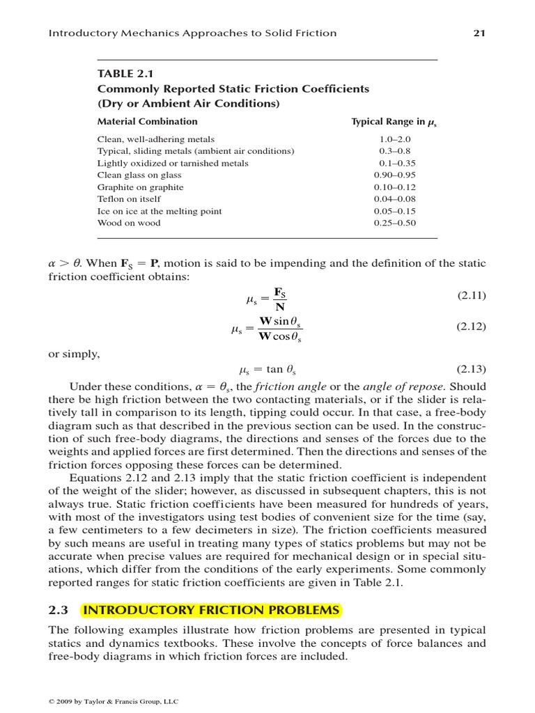Friction Problems PDF PDF Friction Belt (Mechanical)