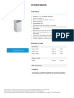 ClimatiseurDanbyPortatif5000BTU Spec DPA060CB4WDB - Product Specifications