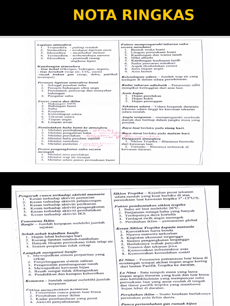 Nota Ringkas STPM Geografi Penggal 2