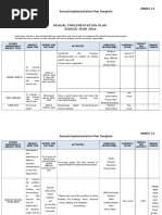 SIP Annex 10_Annual Implementation Plan Template