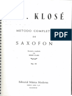 Método H. Klosé Ed. Moderna Ejercicios Seleccionados