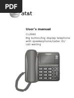 At&t CL2940 Manual Del Propietario