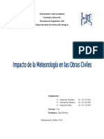 Impacto de La Meteorología en Las Obras Civiles