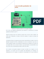 Fabricación de Un Circuito Grabador de Memorias Eeprom 24C16