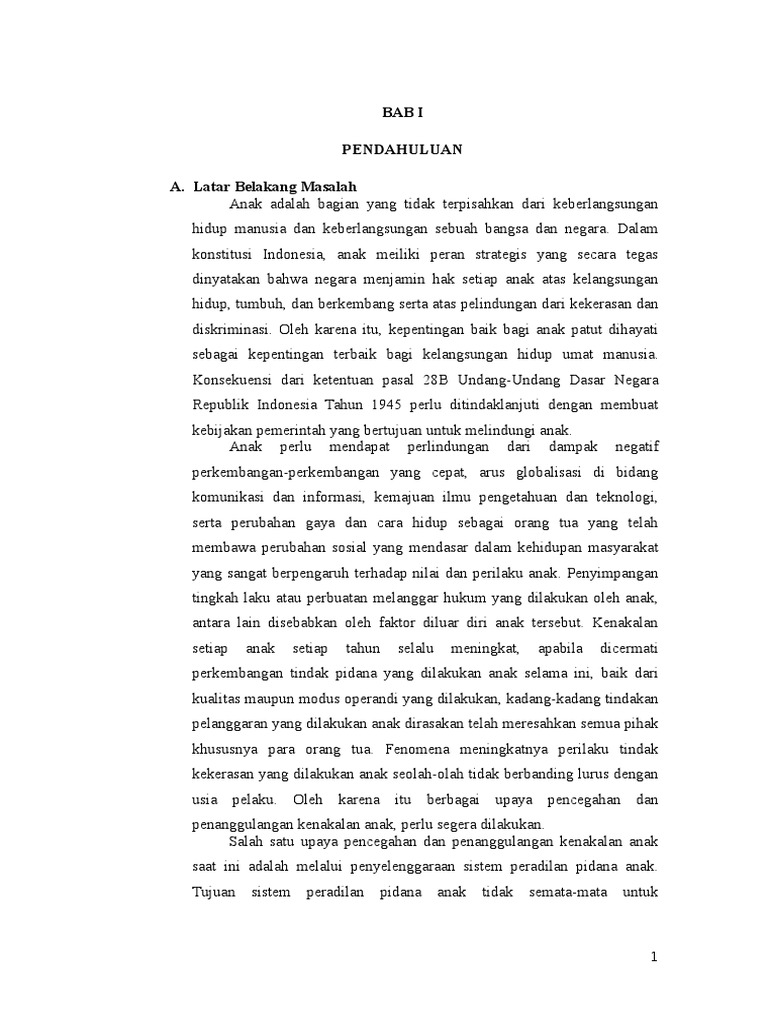 Makalah Hukum Pidana Anak