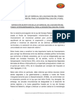 Ley Especial de Liquidación Del Fondo Intergubernamental para La Descentralización (Fides)