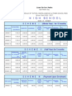 Schedule of Fees 2016-2017