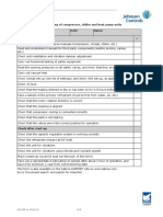 Checklist For Commissioning of Compressor, Chiller and Heat Pump Units Compressor Serial No.: Date: Name: Check Before Start-Up