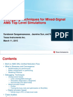 Debugging Techniques for Mixed-Signal AMS Simulations