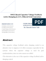 SOGI-Based Capacitor Voltage Feedback Active Damping in LCL-Filtered Grid Converters