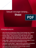 Sebuah Renungan Tentang Shalat