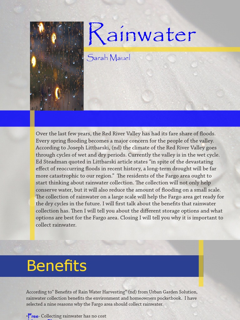 Research topics on rainwater harvesting image