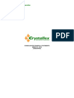 Crystallex International Corporation: Consolidated Financial Statements MARCH 31, 2010 (Unaudited)