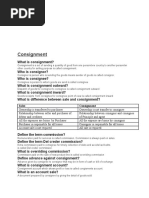 2nd Year Accounting Notes: Consignment