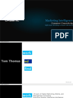 Marketing Intelligence: Consumer Connectivity