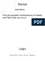 Starter: A Coin Is Flipped Twice. Find All Possible Combinations of Heads and Tails That Can Occur