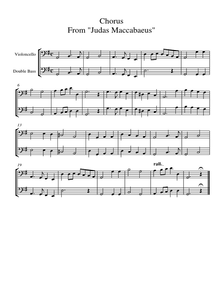 Chorus Fron Judas Maccabaeus PDF