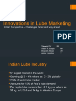 Innovations in Lube Marketing: Indian Perspective - Challenges Faced and Way Ahead