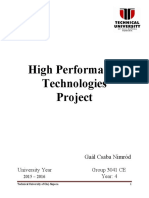 High Performance Technologies Project: Gaál Csaba Nimród