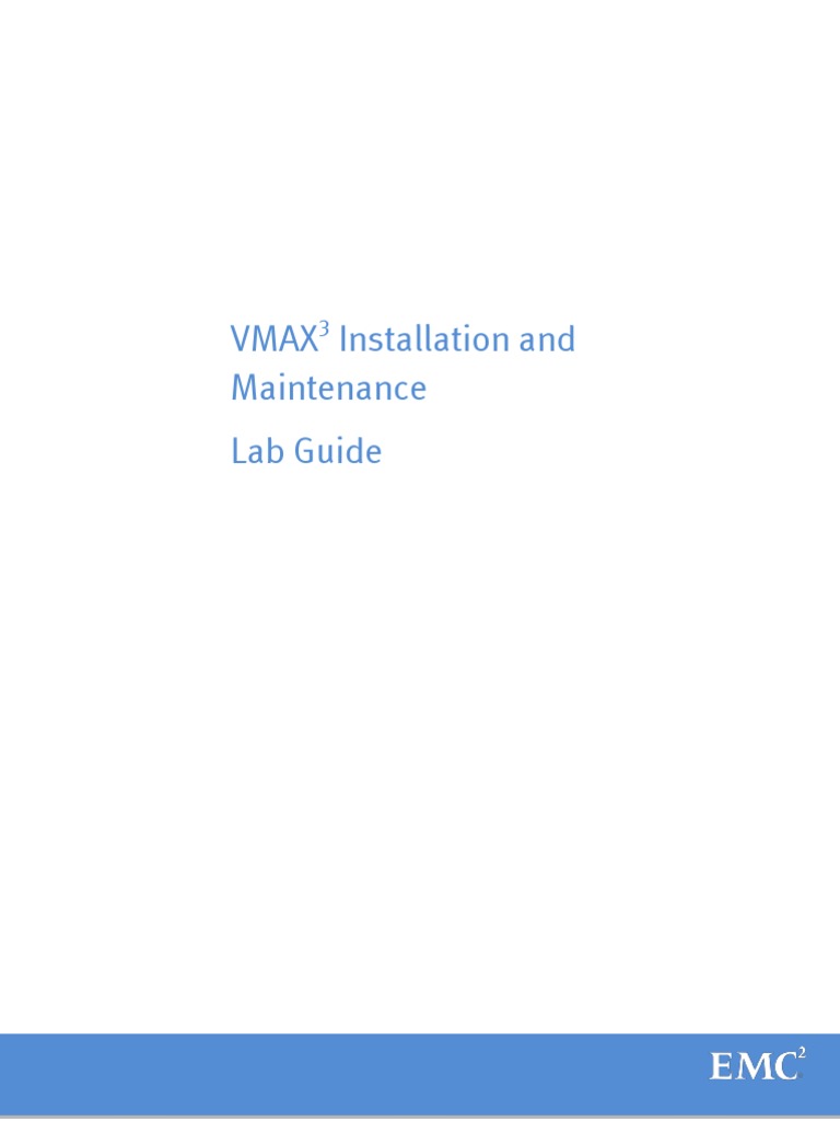 VMAX3 Installation and Maintenance STUDENT LabGuide | PDF | Login ...