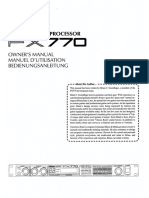 Yamaha fx770 Manual