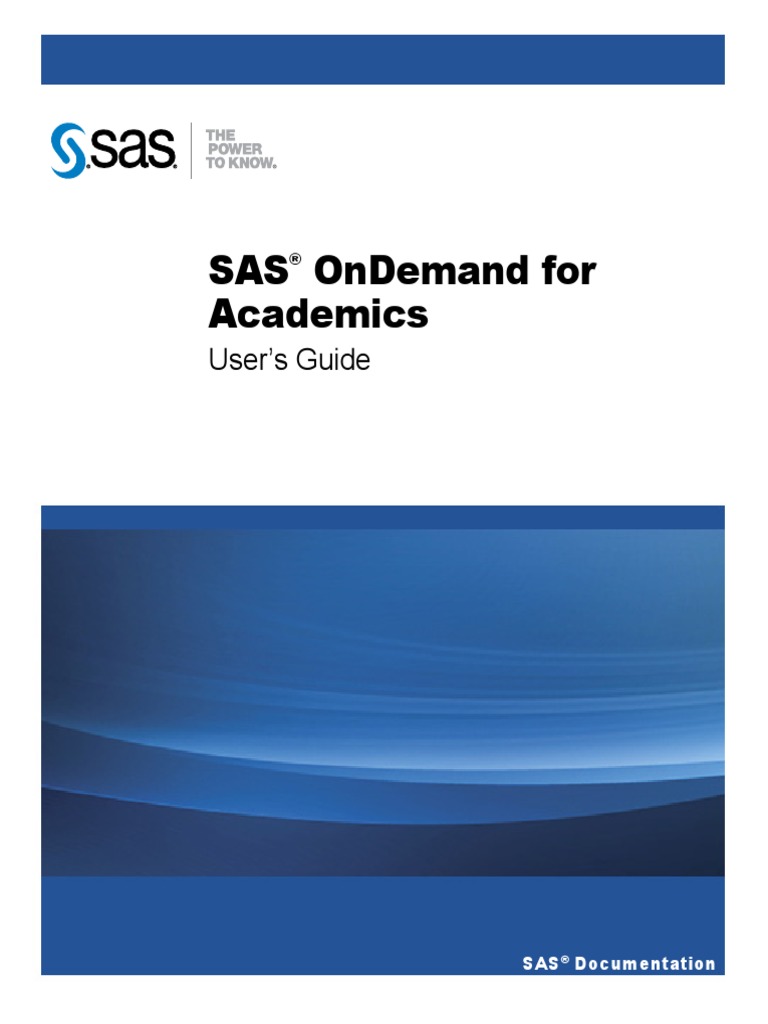 Sas Academic On Demand : SAS Academic Software – VYTT