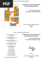 Como Fazer 3 - Como implantar arquivos públicos municipais