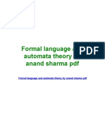 Formal Language and Automata Theory by Anand Sharma PDF