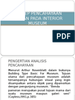 Konsep Pencahayaan Buatan Pada Interior Museum