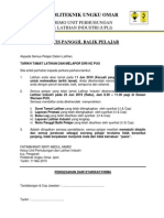 Notis Panggil Balik Pelajar Sesi Jan 2010