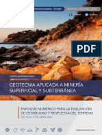 Brochure Geotecnia Aplicada A Mineria Superficial y Subterranea