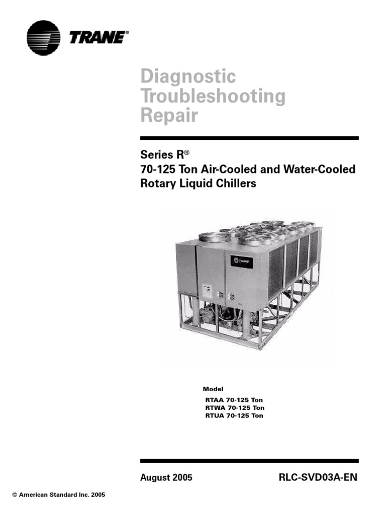 Trane Rtwa 70 125 Ton Rtua 70 125 Ton Rtaa 70 125 Ton PDF | PDF ...