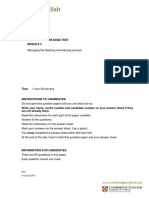 TKT Module 3 Sample Paper Document
