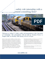 ADL Safety Risk Internship