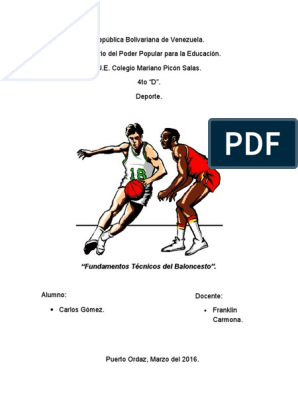 Fundamentos Tecnicos Del Baloncesto | PDF | Defensor (Asociación de Fútbol)  | Delantero (Asociación de Fútbol)