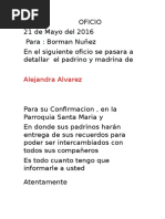 OFICIOmadrina Padrino