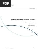 Ib Maths Formula Booklet