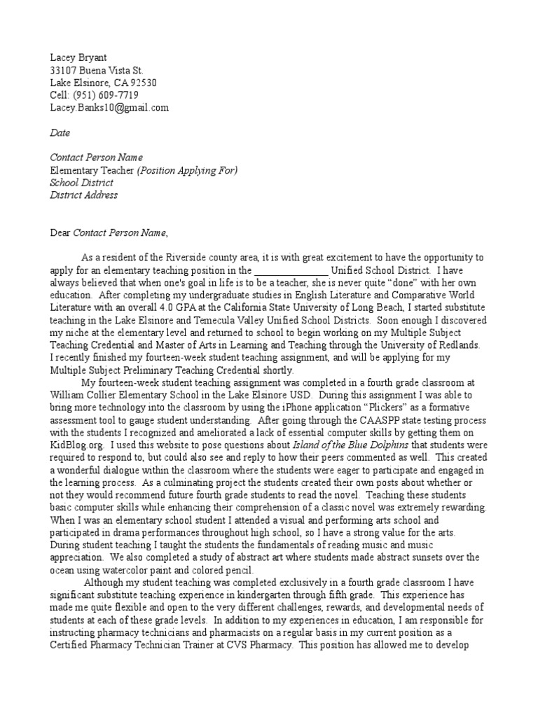 Good cover letter examples image