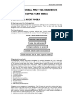 The Internal Auditing Handbook Supplement Three Delegating Audit Work