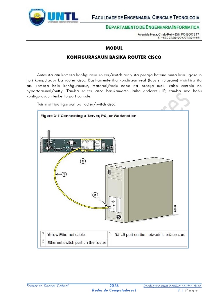 Configuração Básica de Router Cisco | PDF