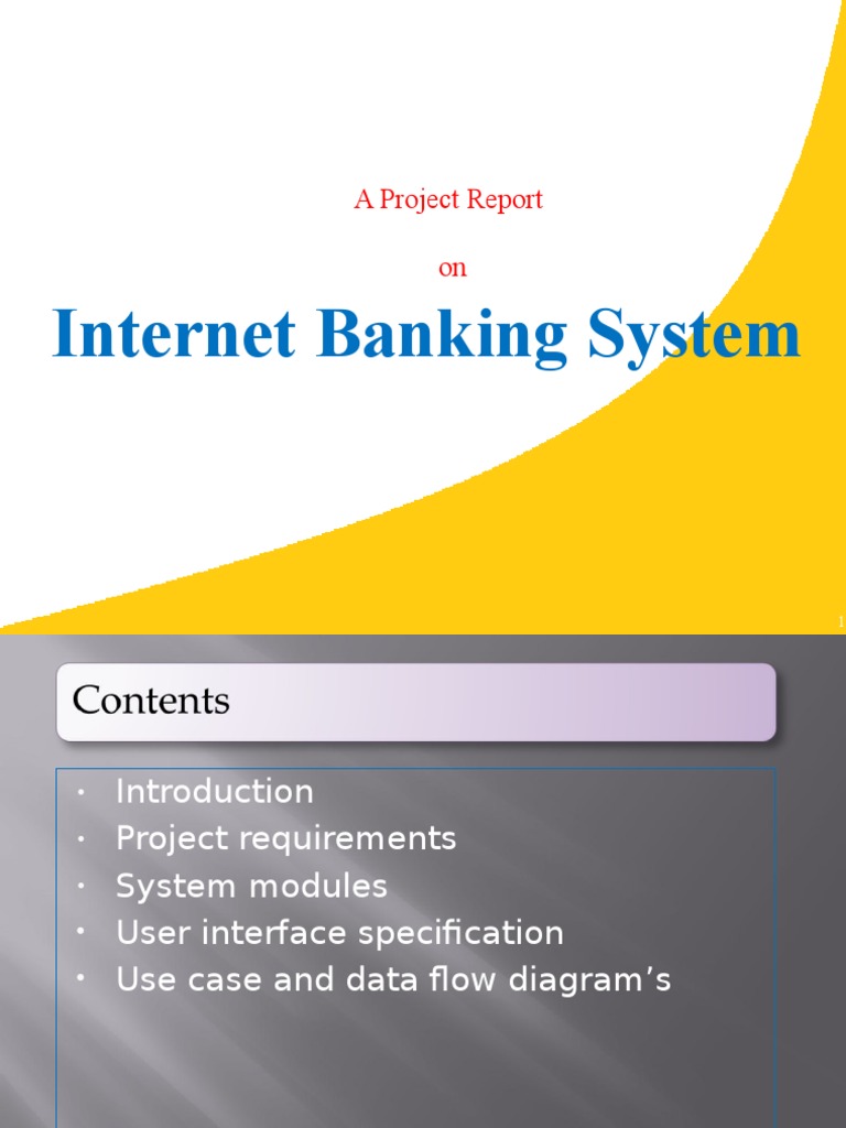 Internet Banking System Project Report | PDF | Java Server Pages | Java ...