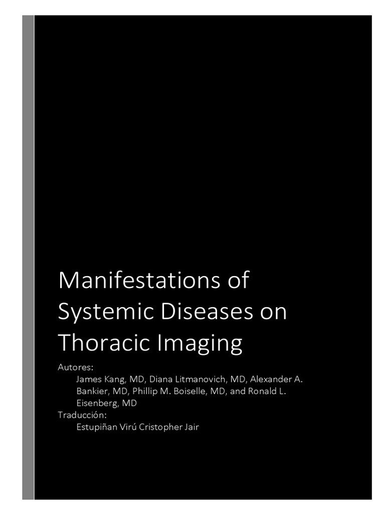 Manifestations of Systemic Diseases On Thoracic Imaging (Traducción ...