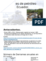 Derrames de Petróleo en Ecuador